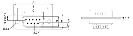 D-SUB tűs kapocsléc 180 °, pólusszám: 25 econ connect ST25LK/V 3. kép