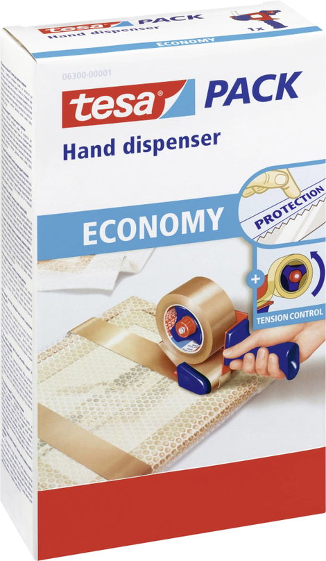 Ragasztószalag adagoló, kézi letekercselő tesapack® Economy 06300-1-0 2. kép