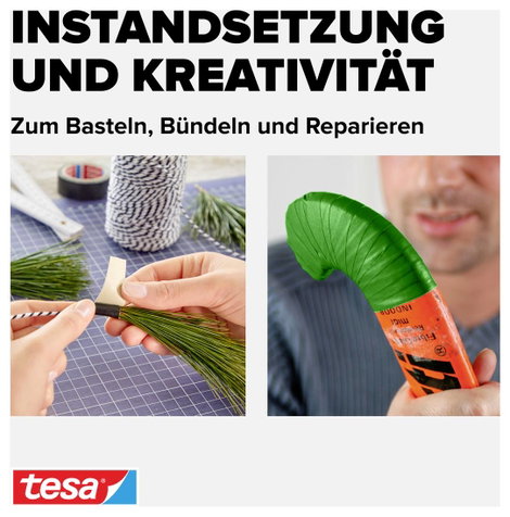 Szövetbetétes ragasztószalag, zöld, 2,75 m x 19 mm, tesa® EXTRA POWER 6. kép
