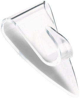 Kétoldalas ragasztós akasztó, átlátszó, TESA®POWERSTRIPS® Deco