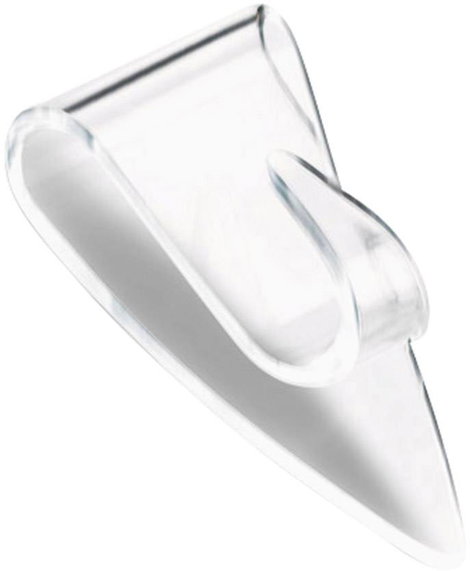 Kétoldalas ragasztós akasztó, átlátszó, TESA®POWERSTRIPS® Deco