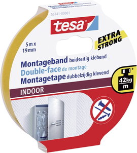 Kétoldalas ragasztószalag beltérre, 5m:19mm, TESA®