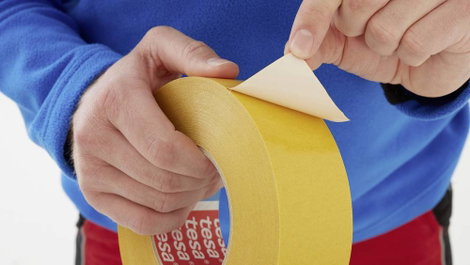 Tesa kétoldalas ragasztószalag, nagy kötőszilárdságú, 50 m x 25 mm, PVC fehér 2. kép