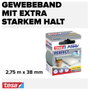 Szövetbetétes ragasztószalag, szürke, 2,75 m x 38 mm, tesa® extra Power 3. bélyegkép