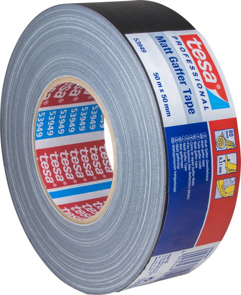 Szövetbetétes ragasztószalag, 50 m x 50 mm, TESA® GAFFER 2. kép