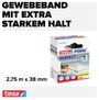 Szövetbetétes ragasztószalag, fehér, 2,75 m x 38 mm, tesa® extra Power 3. bélyegkép