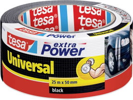 Univerzális ragasztószalag, fekete, 25 m x 50 mm, Tesa EXTRA POWER
