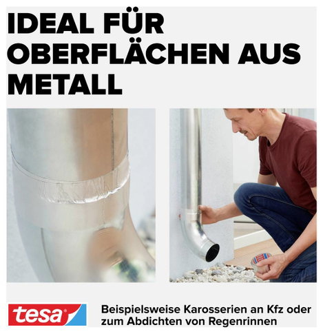 Tesa hőálló ragasztószalag, alumínium ragasztószalag 10 m x 50 mm tesa 56223-00000-00 6. kép