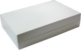 Asztali műszerdoboz 220 x 145 x 50 mm ABS, szürke/fehér, Axxatronic CRDCG0008-CON