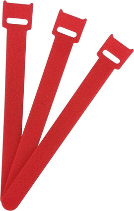 Tépőzáras kábelkötöző 150 x 13 mm, piros, 1 db, Fastech