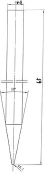 Tartalék pákahegy az 58 82 69 rendelési számú pákához, Toolcraft 588429 2. bélyegkép