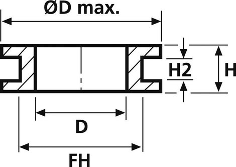 Kábelátvezető gyűrű Ø 8 mm, PVC, fekete, HellermannTyton HV1301-PVC-BK-M1 2. kép