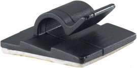 Öntapadós kábeltartó klip, max köteg Ø 5 mm, fekete, PB Fastener 5431-SW