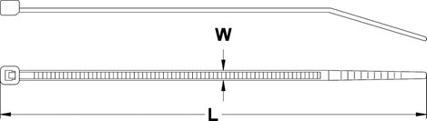 Hőstabilizált kábelkötegelő készlet, 200 x 4,6 mm, zöld, 100 db, KSS CV-200HS 2. kép