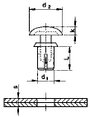 PB Fastener Feszítő szegecs, kézzel szerelhető 3,5 x 6,4 x 1,6 x 7 mm Lemezméret 4.5 - 5.5 mm PA Fek 2. bélyegkép