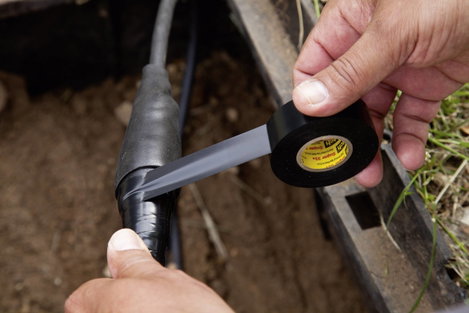 Időjárásálló elektromos szigetelőszalag, 6 m x 19 mm, fekete, 3M Super 33+, 80-6108-3380-0 10. kép