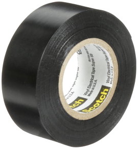 Időjárásálló elektromos szigetelőszalag, 6 m x 19 mm, fekete, 3M Super 33+, 80-6108-3380-0