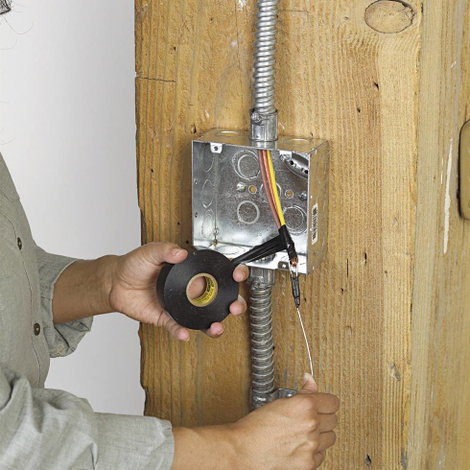 Időjárásálló elektromos szigetelőszalag, 6 m x 19 mm, fekete, 3M Super 33+, 80-6108-3380-0 4. kép