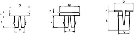 PB Fastener Bepattintós anya 317-1994-000 (Ø x Y x L x h) mm 12,7 x 7,5 x 12,7 x 0,8 PA 6.6 Natúr 2. kép