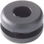 Kábelátvezető gyűrű Ø 12 mm, PVC, fekete, HellermannTyton HV1101-PVC-BK-D1 bélyegkép