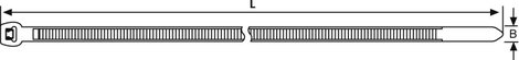 Hőstabilizált kábelkötegelő készlet, 150 x 4,6 mm, fekete, 100 db, HellermannTyton 118-05850 T50SOS- 4. kép
