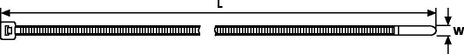 Kábelkötegelő készlet, időjárásálló, 100 x 2,5 mm, fekete, 100 db, HellermannTyton 111-01960 T18R-W- 3. kép
