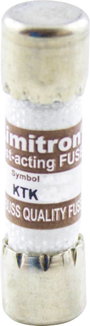 Bussmann by Eaton KTK 6A KTK 6A Üvegcsöves biztosíték (Ø x H) 10.3 mm x 38 mm 6 A 600 V Szupergyors bélyegkép