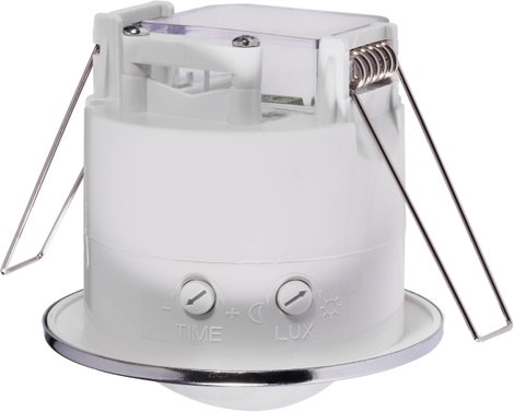 Mennyezetbe építhető mozgásérzékelő 360°, króm, relés, IP20, renkforce 3. kép