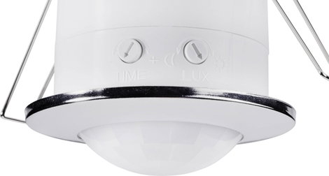Mennyezetbe építhető mozgásérzékelő 360°, króm, relés, IP20, renkforce 4. kép