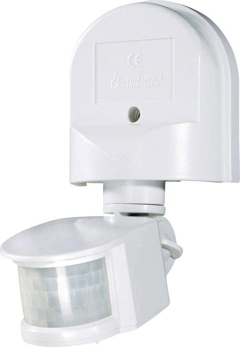 Fali mozgásérzékelő 180°, relés, fehér, IP44, renkforce 3. kép