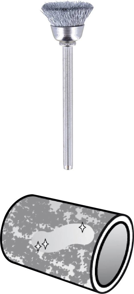 Drótkefe készlet, Dremel 26150442JA Szár átmérő 3.2 mm 2 db 2. kép