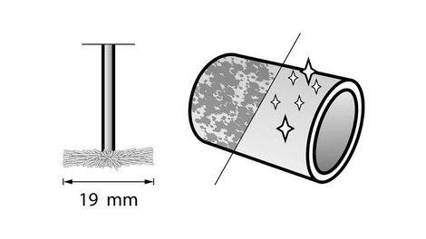 Sárgaréz kefe Ø 3.2 mm, 2 db, 535 Dremel 26150535JA 2. kép