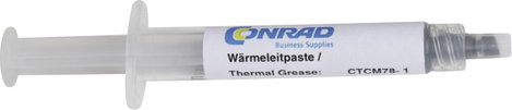Hővezető paszta 7.8 W/mK 2,1 g, max. 150°C, Tru Components CTCM78-1