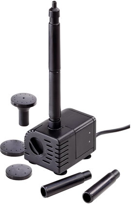 Tó szivattyú, kisfeszültségű 0,7 - 0,9 m, 240 - 330 l/óra, 6...9 V/DC, Esotec Palermo 101756