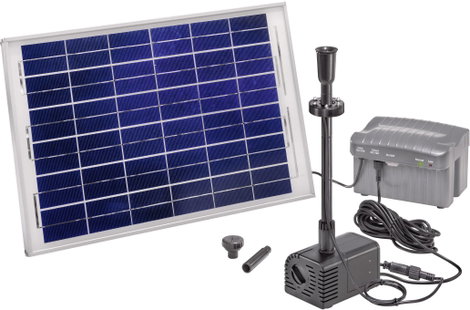 Napelemes, LED-es szökőkút szivattyú rendszer Esotec Siena LED 101780