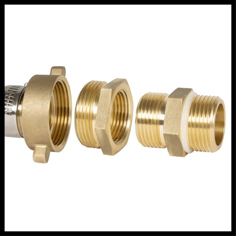 Szívótömlő garnitúra sárgaréz 25 mm/4 m, Einhell 4173701 5. kép