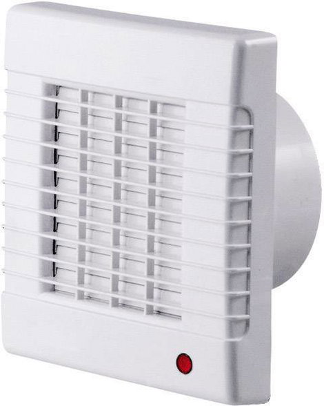 Fali és mennyezeti szellőző ventilátor zsaluval, Ø 100 mm, fehér, SIKU 27520 2. kép