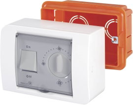 Szellőző ventilátor fordulatszám szabályzó, fehér, R10