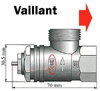 Adapter Vaillant radiátorszelephez 30,5 mm, 700 100 001 2. kép
