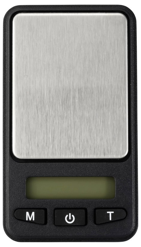 Zsebmérleg max. 200 g/0,01 g, ezüst, Basetech SJS-60008 2. kép