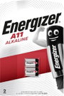11A alkáli elem, távirányító elem, 6V 38 mAh, 2 db, Energizer A11, E11A, V11A, V11PX, V11GA, L1016, bélyegkép