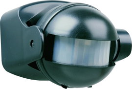 PIR szenzor, fali mozgásérzékelő, 180 °, IP44, fekete, Smartwares 10.017.11