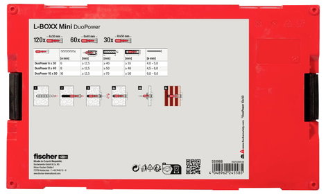 Fischer DuoPower Tipli készlet 535968 210 db 3. kép