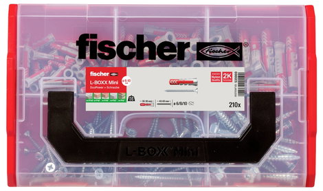 Fischer tipli, dübelkészlet, csavarokkal 210 részes Fischer 535969 FIXtrainer DUOPOWER 2. kép