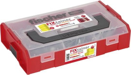 Fischer tipli, dübelkészlet, csavarokkal 300 részes Fischer 535970 FIXtrainer DUOPOWER
