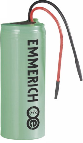 Speciális akku 26650 Li-Ion 3,7V 4500 mAh, kábellel, Emmerich LI26650