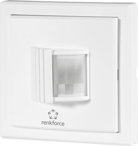 Beépíthető vezeték nélküli mozgásérzékelő 150 m, 1 csatornás, fehér, Renkforce RS2W 2. kép