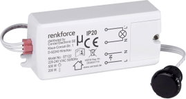 Érintés nélküli közelítéskapcsoló, IP20, max. 500W, renkforce