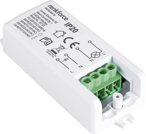 Érintés nélküli közelítéskapcsoló, IP20, max. 500W, renkforce 5. kép