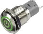 Nyomógomb 48 V/DC 2A Tru Components LAS2GQF-11ZET/G/12V/S/P bélyegkép